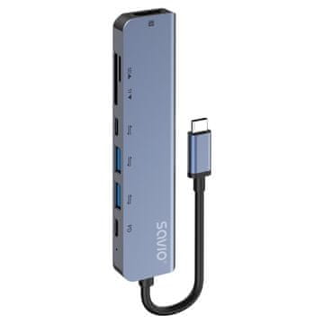 SAVIO Savio USB-C 7-v-1 hub AK-82
