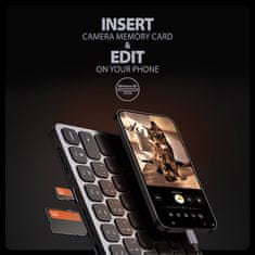 AXAGON HMC-KB-NRD USB-C 5Gbps tipkovnica z 9-v-1 večvratnim hubom, SD/microSD, 3x USB-A, HDMI 4K/60Hz, PD 100W, avdio, nordijska razporeditev, 60 cm USB-C kabel