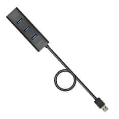 AXAGON Hue-s2bp 4-vratni USB 3.2 Gen 1 polnilni hub 1,2 m kabel, AC adapter