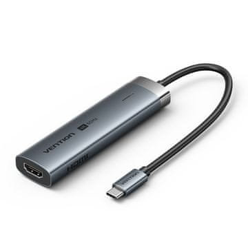 Vention Vention 5-v-1 USB-C vozlišče 100W PD 5Gbps 4K@60Hz