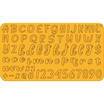 Iztiskovalna abeceda Romantic - Cakesicq