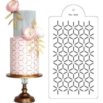 Šablona za šablone Cube 40x21cm - Cakesicq