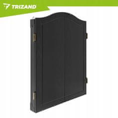 Kruzzel 27 iger LCD elektronski pikado 69cm v leseni omarici do 16 igralcev