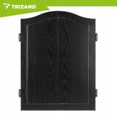 Kruzzel 27 iger LCD elektronski pikado 69cm v leseni omarici do 16 igralcev