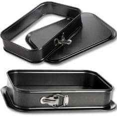 Pekač za torto / pravokoten / z zaponko / 39x28x8cm