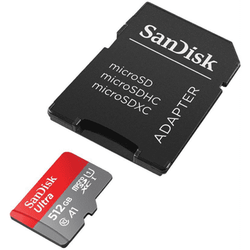 SanDisk 512GB Ultra microSD UHS-I spominska kartica z adapterjem