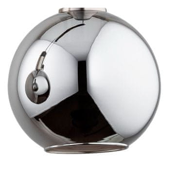 shumee Srebrna steklena senčnika, kroglasta E27 Alfa