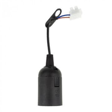 shumee Okov za gradbeno svetilko s kablom in konektorjem, črn, 1xE27, 60W, Ecolight