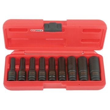 KS Tools Komplet električnih vtičnic 1/2" TX-E, 9 kosov, E10-E24