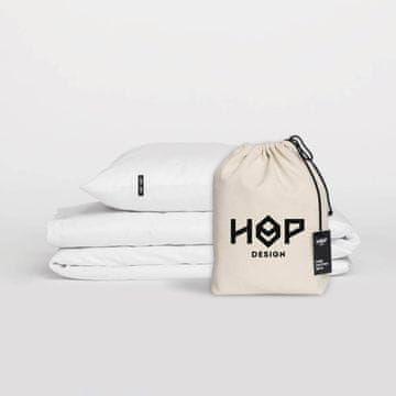 shumee Posteljnina PURE - čisti bombaž - bela 140/200 cm + 1 prevleka za vzglavnik 80/80 cm