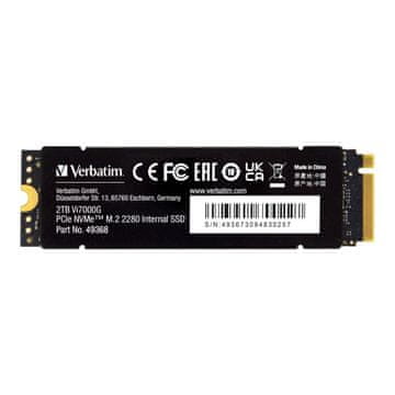 shumee Verbatim Vi7000G 2TB M.2 2280 PCIe Gen4 NVME SSD (7400/6700 MB/s)