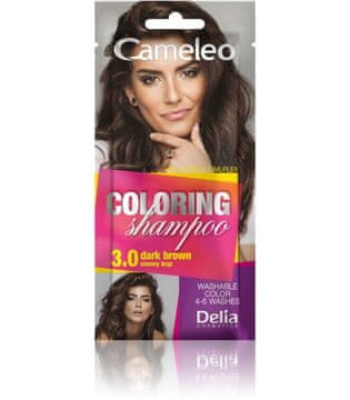 shumee Delia Cosmetics Cameleo barvni šampon 3.0 temno rjava