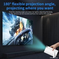 Smania GameProjecto 4K pametni projektor z več kot 20.000 igrami, prenosni domaci kino z WiFi in Bluetooth, igralna konzola z 2 krmilnikoma