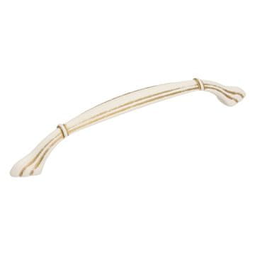 GAMET Ročaj UR51, bel z zlato abrazijo, 128 mm