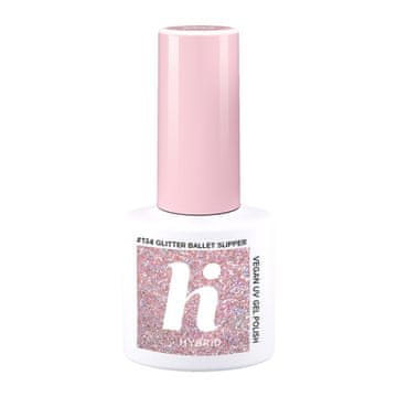 HI HYBRID Hibridni lak za nohte št. 134 Glitter Ballet Slipper 5 ml