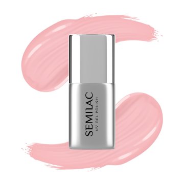 shumee SEMILAC gumijasta podlaga za hibridne lake za nohte Be Beautiful - Super Rose 7 ml