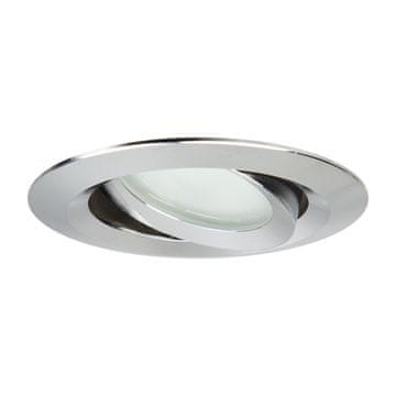 shumee Vgradna stropna svetilka, premična ušesca, kromirana, okrogla, Ø9,3 cm, 1xGU10 8W IP65, LAGOS Light Prestige