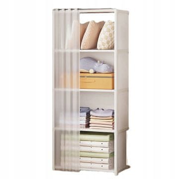 shumee Modularni ZLOŽLJIVI obešalnik za omare kovinski 125x28x40 cm