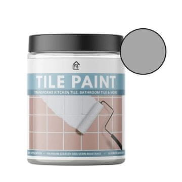 Smania TilePaint Premium premaz za keramične ploščice (300 g), barva za ploščice v kopalnici in kuhinji, samonivelirni keramični premaz siva