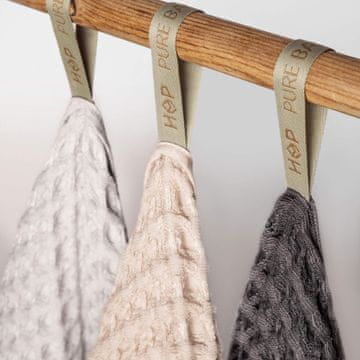 shumee 3D bambusova brisača z vaflji - XL - 80/160 cm temno siva