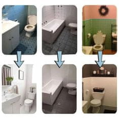 Smania TilePaint Premium premaz za keramične ploščice (300 g), barva za ploščice v kopalnici in kuhinji, samonivelirni keramični premaz siva