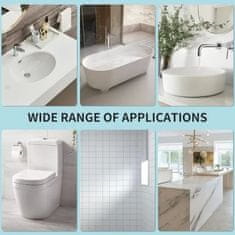 Smania TilePaint Premium premaz za keramične ploščice (300 g), barva za ploščice v kopalnici in kuhinji, samonivelirni keramični premaz siva