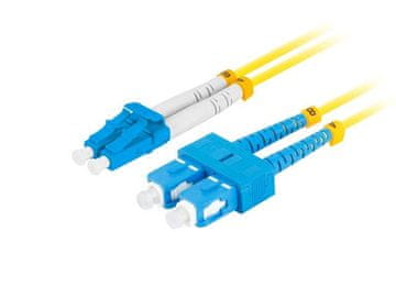 Lanberg SM SC/UPC-LC/UPC DUPLEX 3.0MM LSZH G657A1 optični patchcord 0.5m rumene barve