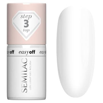 Semilac Nadlak za hibridni lak Easy Off Led Light 7 ml