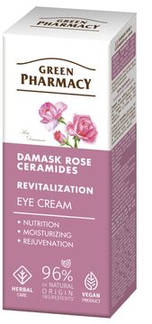 shumee GREEN PHARMACY Revitalizacijska krema za oči z damaščansko vrtnico in ceramidi 15 ml