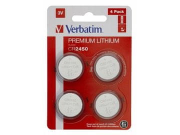 shumee Baterija Verbatim CR2450 (4 kosi v pretisnem omotu)