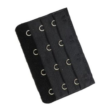 shumee Podaljšek za modrček s 4 vrstami kavljev, črne barve