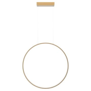 shumee Moderna zlata viseča svetilka za kopalnico in kuhinjo, navpični obroč, Ø90cm, spremenljiva barva, LED, 47W, MIRROR Light Prestige