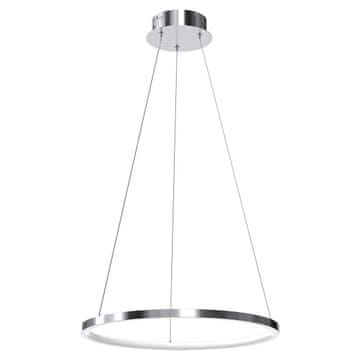 shumee Moderna kromirana viseča svetilka Ø50cm nevtralna barva LED 27W HOOP Milagro