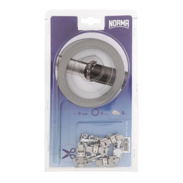 shumee Srebrna nastavljiva cevna objemka, premer 5000 mm x 8 kosov.