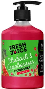 ELFA PHARM Tekoče milo FRESH JUICE z rabarbaro in brusnicami 460 ml