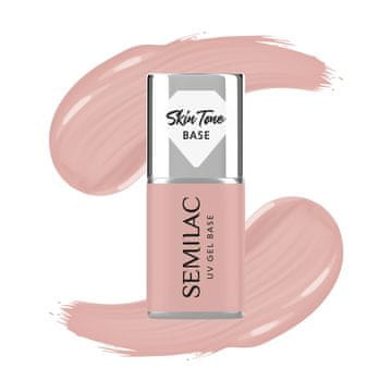 Semilac Prekrivna podlaga za hibridne lake za nohte Skin Tone, polprozorna, bledo bež, 7 ml