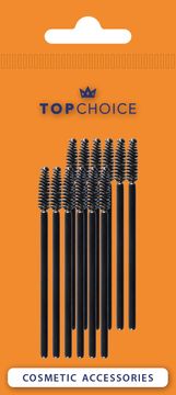 TOP CHOICE Ščetka za trepalnice v obliki spiral TOP CHOICE (35449) 1 paket - 12 kosov.