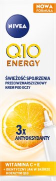 shumee Nivea Q10 Energy Fresh Eyes krema proti gubam za oči 15 ml