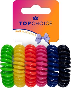 shumee TOP IZBIRA Trakovi za lase - mešanica barv (20100) 1 paket - 6 kosov.