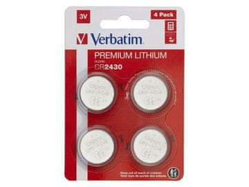 shumee Baterija Verbatim CR2430 (4 kosi v pretisnem omotu)