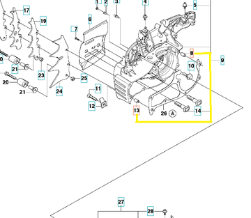 shumee Puša žage 395 XP Husqvarna 593806001