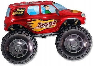 shumee Folija balon 14"" FX ""TWISTER Car"" rdeč 1 kos