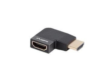 shumee Lanberg HDMI(Ž)->HDMI(Ž) 8K pravokotni adapter aluminij srebrn