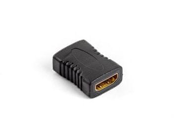 shumee Lanberg AD-0018-BK HDMI-A (Ž) -> HDMI-A (Ž) adapter z valjčkom, črne barve