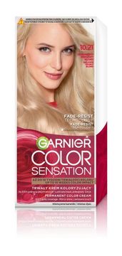 Garnier GARNIER Color Sensation barvna krema št. 10.21 - svilnato biserno blond 1 paket