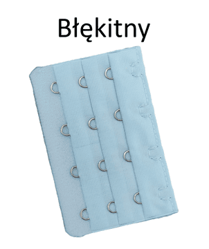 shumee Podaljšek za modrček s 4 vrstami kavljev, svetlo moder