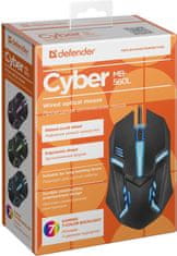 shumee Defender CYBER MB-560L 1200dpi 3P žična miška črne barve