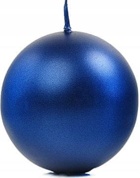 shumee Sveča ""Sphere"" (FI 80) kovinska, temno modra, 1 kos.