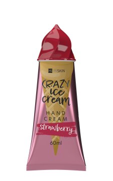 shumee HISKIN Krema za roke Crazy Ice Cream - jagoda 60 ml