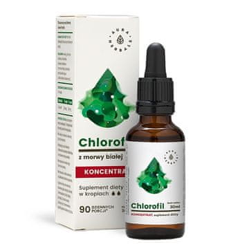 Aura Herbals AURA HERBALS Kapljice klorofila z okusom bele murve 30 ml
